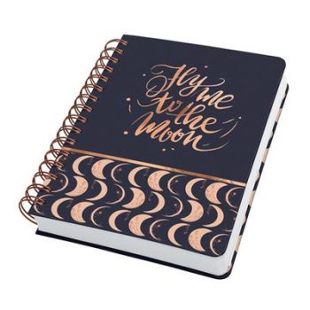   Spirálfüzet, 168x215 mm, pontrácsos, 120 lap, keményfedeles, SIGEL "Jolie", Moonlight Melody