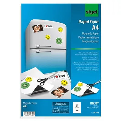 Mágneses papír, A4, SIGEL 5 lap