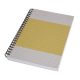 Spirálfüzet, A5, vonalas, 80 lap, puhafedeles, SIGEL "Quicknote", sárga-szürke