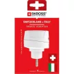 Adapter, Svájcba, Olaszországba, Brazíliába utazóknak, földelt, SKROSS 1 db