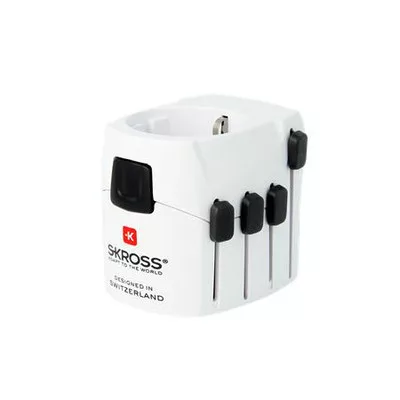 Adapter, világutazóknak, földelt, SKROSS 1 db