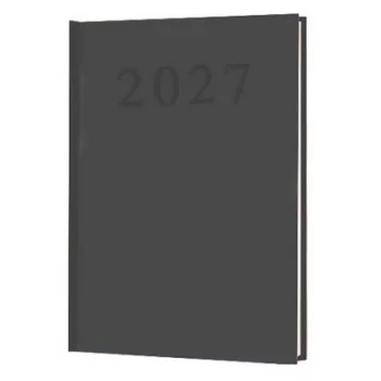 Naptár, tervező, A5, napi, 2027. év  fekete 1 db