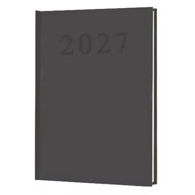 Naptár, tervező, A5, napi, 2027. év  fekete 1 db