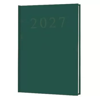 Naptár, tervező, A5, napi, 2027. év , zöld 1 db