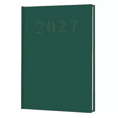 Naptár, tervező, A5, napi, 2027. év , zöld 1 db