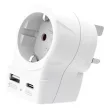 Adapter, Egyesült Királyságba utazóknak, USB-C + USB-A, SKROSS 1 db