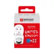 Adapter, Egyesült Királyságba utazóknak, földelt, SKROSS 1 db