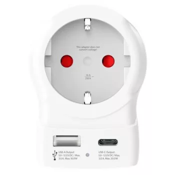   Adapter, Egyesült Államokba utazóknak, USB-C + USB-A, SKROSS 1 db