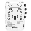 Hálózati töltő, világutazóknak, 1xUSB-A, 1xUSB-C PD, 65W, USB-C kábel, SKROSS