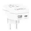 Adapter, Európába utazóknak, USB-C + USB-A, SKROSS 1 db