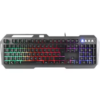   Billentyűzet, vezetékes, gaming, fém, USB, HUN, SPEEDLINK "LUNERA RGB Rainbow", fekete 1 db