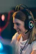 Fejhallgató, mikrofonnal, vezetékes, gaming, 2x3.5 mm jack + USB-A, SPEEDLINK "Voltor LED", fekete