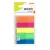 Jelölőcímke, műanyag, 5x25 lap, 45x12 mm, STICK N, neon színek 125 lap