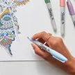 Alkoholos marker, 1 mm, kúpos, SHARPIE "Fine Point", pasztellkék 1 db