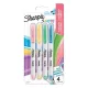 Filctoll készlet, vágott,  SHARPIE "S-Note", 4 különböző szín 4 db