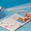 Filctoll készlet, vágott,  SHARPIE "S-Note", 4 különböző szín 4 db
