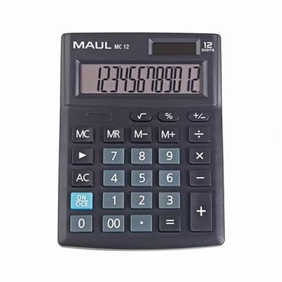 Számológép, asztali, 12 számjegy, MAUL "MC 12" 1 db