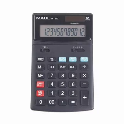Számológép, asztali, 12 számjegy, MAUL "MCT 500" 1 db