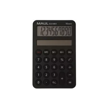   Számológép, asztali, 10 számjegy, MAUL "Eco MD 1", fekete 1 db