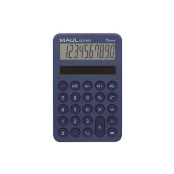   Számológép, asztali, 10 számjegy, MAUL "Eco MD 1", kék 1 db