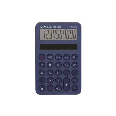 Számológép, asztali, 10 számjegy, MAUL "Eco MD 1", kék 1 db