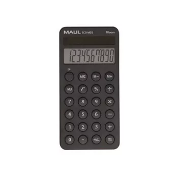   Számológép, asztali, 10 számjegy, MAUL "Eco MD 2", fekete 1 db