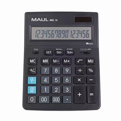 Számológép, asztali, 16 számjegy, MAUL "MXL 16" 1 db