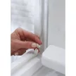 Ajtó- és ablaktömítő szalag, 9 mm x 6 m, TESA "tesamoll® P profil", fehér 6 méter