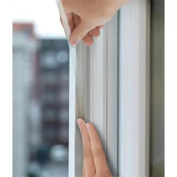   Ajtó- és ablaktömítő szalag, 9 mm x 6 m, TESA "tesamoll® Premium Flexible", átlátszó 6 méter