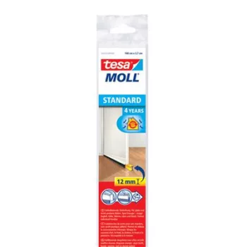   Szigetelő ajtóseprű, 37 mm x 1 m, TESA "tesamoll®", fehér