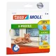 Ajtó- és ablaktömítő szalag, 9 mm x 6 m, TESA "tesamoll® E profil", fehér 6 méter