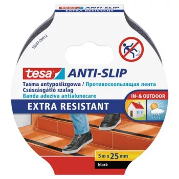   Csúszásgátló szalag, 25 mm x 5 m, TESA "Anti-slip", fekete 5 méter