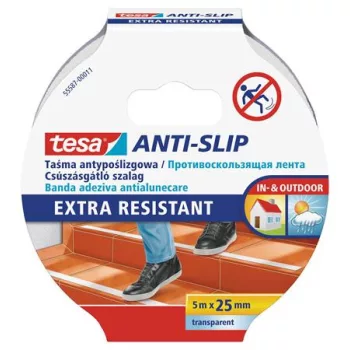   Csúszásgátló szalag, 25 mm x 5 m, TESA "Anti-slip", átlátszó 5 méter