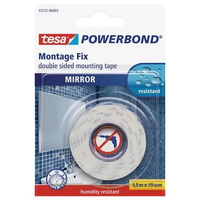 Tükörragasztó szalag, 19 mm x 1,5 m, TESA "Powerbond" 1,5 méter