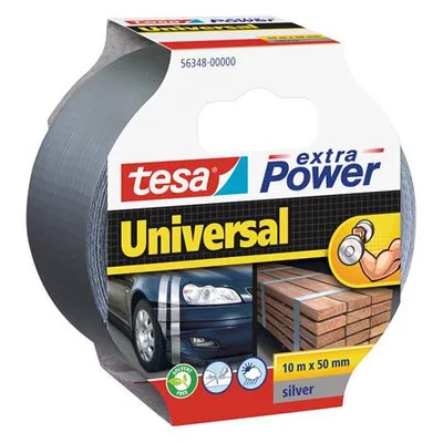 Ragasztószalag, 50 mm x 10 m, TESA "extra Power", ezüst 10 méter