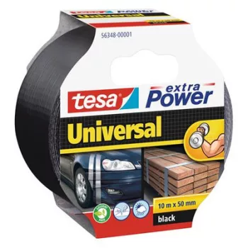   Ragasztószalag, 50 mm x 10 m, TESA "extra Power", fekete 10 méter