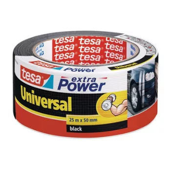   Ragasztószalag, 50 mm x 25 m, TESA "extra Power", fekete 25 méter