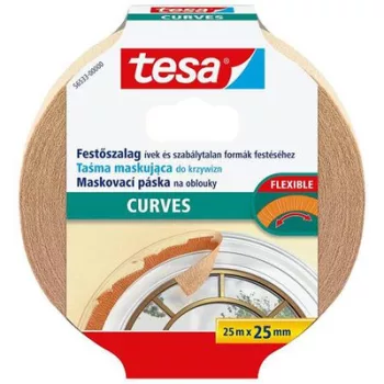   Festő- és mázolószalag, ívekhez, 25 mm x 25 m, TESA "Perfect Curves" 25 méter