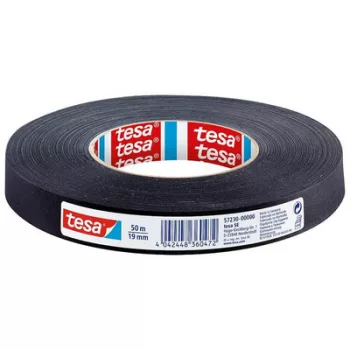   Ragasztószalag, textil erősítésű, 19 mm x 50 m, TESA "Extra Power", fekete 50 méter