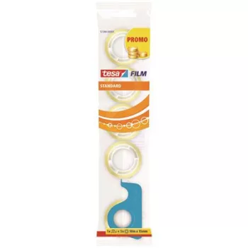   Ragasztószalag, adagolón, kézi, 5 db TESA "tesafilm®", 15 mm x 10 m, átlátszó