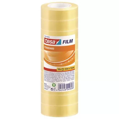 Ragasztószalag, 15 mm x 33 m, TESA "tesafilm®", átlátszó 10 db
