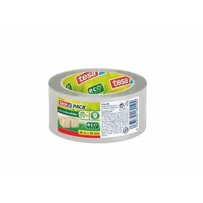 Csomagolószalag, 50 mm x 66 m, TESA "Eco & Ultra Strong", átlátszó 66 méter