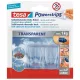 Műanyag akasztó ragasztócsíkkal, TESA "Powerstrips®", átlátszó 2 db