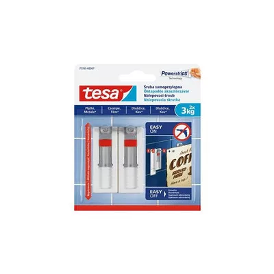 Akasztócsavar, öntapadó, állítható, TESA "Powerstrips®", sima felületre 2 db