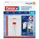 Akasztószög, öntapadó, állítható, TESA "Powerstrips®", sima felületre 2 db