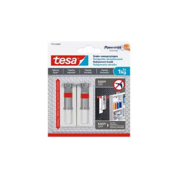   Akasztócsavar, öntapadó, állítható, TESA "Powerstrips®", érzékeny felületre 2 db