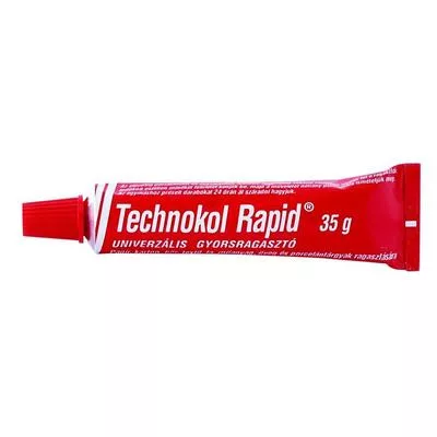Ragasztó, folyékony, 35 g, TECHNOKOL "Rapid", piros 0,035 kg