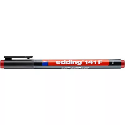 Alkoholos marker, OHP, 0,6 mm, EDDING "141 F", piros 1 db
