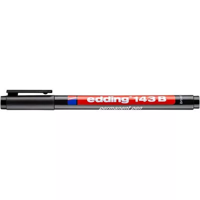 Alkoholos marker, OHP, 1 mm, EDDING "143 B", fekete 1 db