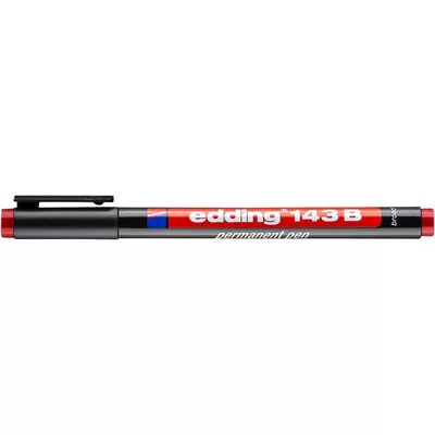 Alkoholos marker, OHP, 1 mm, EDDING "143 B", piros 1 db